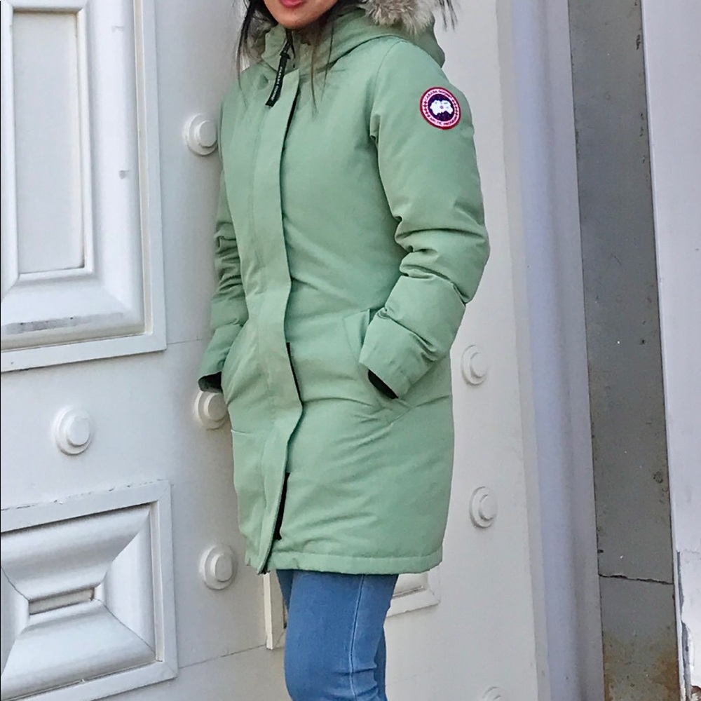 Canada Goose Victoria Parka Light Green  XS/TP